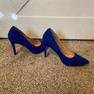 Blue heels size 6